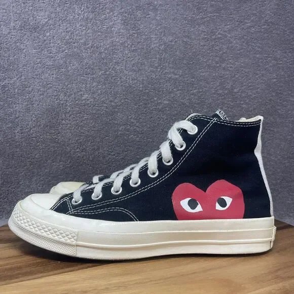 Converse Chuck Taylor All Star 70 High x Comme des Garcons CDG Women’s Size 9 - Picture 3 of 8